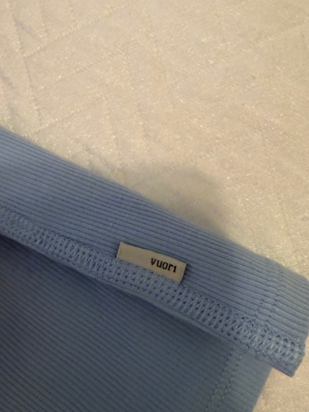Vuori Light Blue Ribbed Tank - Picture 2 of 4
